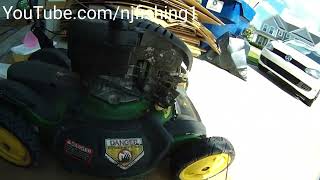 old John Deere lawn mower JS63  will it start 2 of 3 [upl. by Dhar]