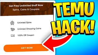 Temu Coupon Code That Gives You 100 off Order UNLIMITED USES [upl. by Eyllib]