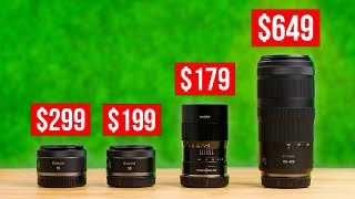 Top 4 Budget Lenses for Canon R50 R7 R10 amp R100 [upl. by Brianna337]