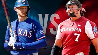 Can MLB Players Get A Hit Against A Softball Pitcher [upl. by Obla]