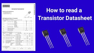 How to read transistor datasheet  npn transistor datasheet explained in UrduHindi datasheet [upl. by Acirretahs772]