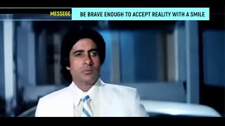 Accept reality smiling learning from a shaarabi  Amitabh bachchan best scenes hindi movies [upl. by Crowell577]