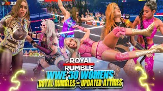 ⚡Wwe 2k23  Wwe 30 Womens Royal Rumble 2024  New Attires  Surprising Entrance  Full Match 💥 [upl. by Akemet41]