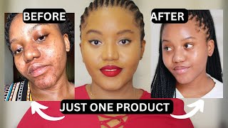 HOW TO GET RID OF DARK SPOTS WITH ONE PRODUCT  SERUM THAT WORKS [upl. by Audrie764]