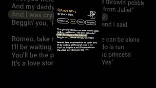 Lirik quot DJ Love Story quot  10 [upl. by Alyosha]