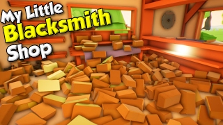 Titanium  BUYING 350 COPPER BARS  My Little Blacksmith Shop Gameplay Highlights [upl. by Nowtna]