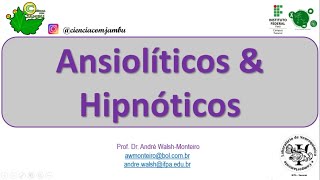 Psicofarmacologia Ansiolíticos amp Hipnóticos 12 [upl. by Enelram]