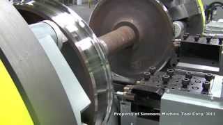 CNC AboveFloor Wheel Lathe [upl. by Analed]