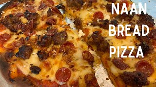 Naan Bread Pizza  Homemade Pizza  Easy Recipe [upl. by Scibert]