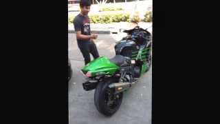 ZX14R Akrapovic Exhaust Test [upl. by Alsi8]