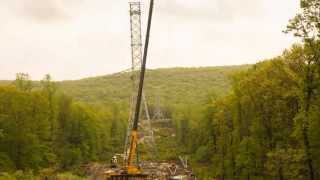 Henkel amp McCoy  TimeLapse Erection of 500 kV Transmission Tower [upl. by Sontag426]