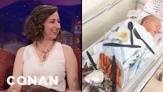 Kristen Schaal Has A Big Baby  CONAN on TBS [upl. by Yonit38]