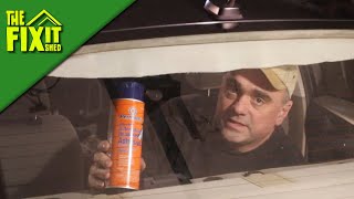 Headliner Repair Using Permatex Heavy Duty Automotive Headliner Adhesive  The Fixit Shed [upl. by Acisey99]