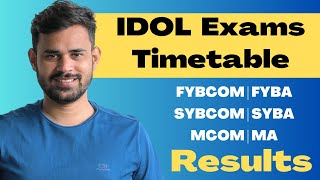 IDOL Examination Timetable 2023 for FYBCOM FYBA SYBCOM SYBA MCOM MA [upl. by Enrica]