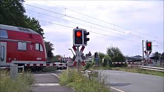 Bahnübergang Eschhofen Runkel  German Railroad crossing  Duitse Spoorwegovergang [upl. by Ursel]