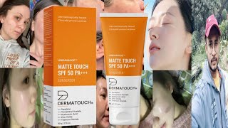 Dermatouch Undamage Matte Touch Sunscreen SPF 50  Honest Review [upl. by Drofdeb]