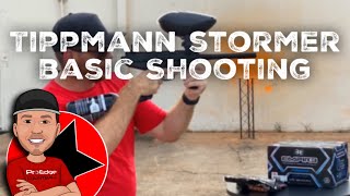 Shooting Tippmann Stormer Basic  Pro Edge Paintball [upl. by Croydon]