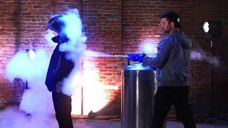 Oros Aerogel based performance clothing liquid nitrogen test [upl. by Nomis758]