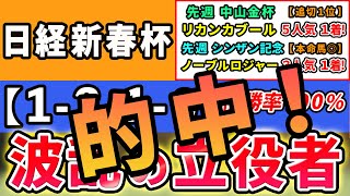 日経新春杯 2024【激推し注目馬⇒複勝率100％1310】波乱の立役者はコレ！先週中山金杯リカンカブール5人気1着ampシンザン記念ノーブルロジャー3人気1着的中！ [upl. by Ulah339]