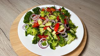 Salat mit Brokkoli 🥦 Rezepte  Schnell machen und kochen [upl. by Ib]