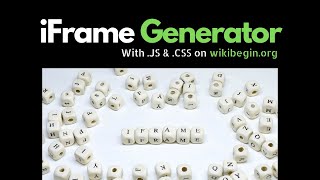 iFrame Generator  iFrame Online Free Tool [upl. by Foushee]