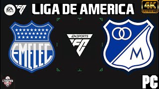 EMELEC VS MILLONARIOS  LIGA DE AMERICA FC 24 [upl. by Adlare]