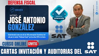 CURSO CARTAS INVITACIÓN Y AUDITORIAS DEL SAT POR EL MTRO JOSE ANTONIO GONZALEZ [upl. by Atnauqahs]