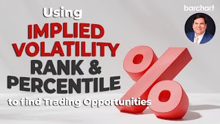 Using Implied Volatility Rank and Percentile to Find Trading Opportunities [upl. by Irvine]