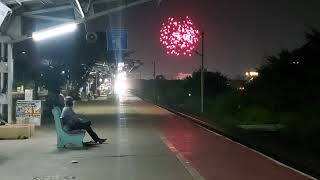 Skyshots welcoming Shatabdi livery WAP4 at Maraimalai Nagar  Indian Railways [upl. by Corissa679]