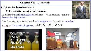 Partie22 Les Alcools Chapitre VII du Cours de chimie niveau Terminal [upl. by Anhpad]