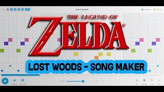 Zelda Theme  Lost woods  Song Maker 🎶 [upl. by Eirena]