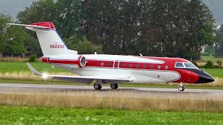 EyeCatching Gulfstream G280 Landing in Bern [upl. by Kreiker]