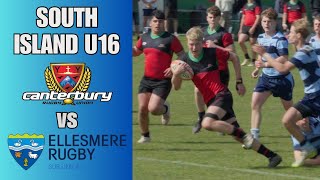 Canterbury Metro Red vs Ellesmere South Island U16 Rugby 21th September 2024 [upl. by Enyamrahs]