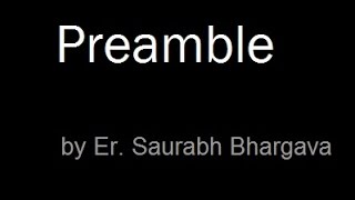 Preamble of India  INDIAN POLITY LECTURES FOR IAS  UPSC  Preamble by Saurabh Bhargava [upl. by Wescott617]