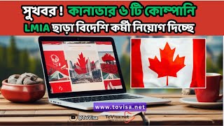 6 Canadian Companies That Dont Require LMIA for Hiring in Bangla [upl. by Ayek336]