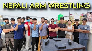 NEPALI ARM WRESTLING  PRACTICE PULL  KATHAMANDU NEPAL  ARMWRESTLING NEPALIARMWRESTLING [upl. by Tillman67]