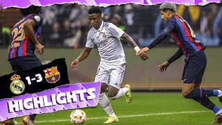 Real Madrid 13 FC Barcelona  HIGHLIGHTS  Spanish Super Cup [upl. by Ambler767]