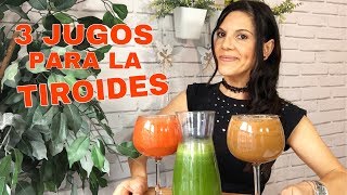 COMO CURAR LA TIROIDES3 JUGOS PARA LA TIROIDES  JUGOS PARA EL HIPOTIROIDISMO SUPLEMENTOS [upl. by Vernier768]