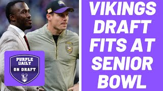 Minnesota Vikings draft fits after the Senior Bowl [upl. by Nonnarb]