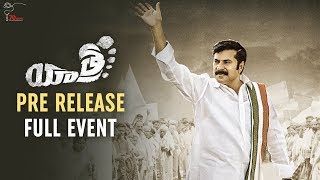 Yatra Pre Release Event  YSR Biopic  Mammootty  Jagapathi Babu  Anasuya  Mahi V Raghav [upl. by Scurlock]