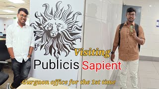 Publicis Sapient Office Party🥳🎉  First flight ✈️ Of My Life  Visiting PS Office First Time Vlog [upl. by Ahsilif]