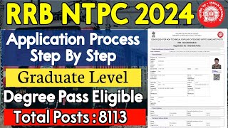 RRB NTPC Graduation Level Application Process 2024  RRB NTPC Apply Online in Telugu 2024  Pavanjob [upl. by Dania]