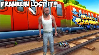 Franklin Vs Subway Surfer  Indian Bikes Driving 3d [upl. by Alihs23]