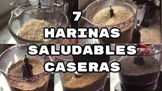 7 HARINAS SALUDABLES CASERASOPCIONES SIN GLUTENFABI CEA [upl. by Pavyer]