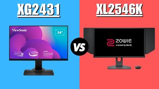 viewsonic xg2431 vs zowie xl2546k  Which One Is Better [upl. by Ecnerwal]