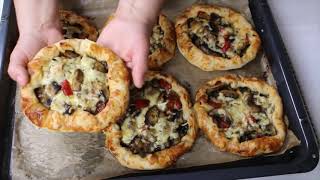 Vegetarisches Pide Rezept mit Champignon I Vegetarian pide recipe with mushrooms [upl. by Alleuol85]