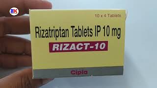 Rizact 10 Tablet  Rizatriptan Tablet  Rizact 10mg Tablet Uses Benefits Dosage Review in Hindi [upl. by Ahsinrac146]