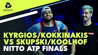 KyrgiosKokkinakis Take On KoolhofSkupski  Nitto ATP Finals 2022 Doubles Highlights [upl. by Cordell84]