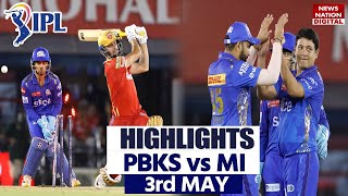 MI vs PBKS Match Highlights Today IPL Match Highlights  IPL 2023  Mumbai vs Punjab [upl. by Maudie716]