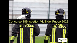 Concorso 189 Ispettori Logistico Gestionale Vigili del Fuoco 2023 per Diplomati [upl. by Otilopih]